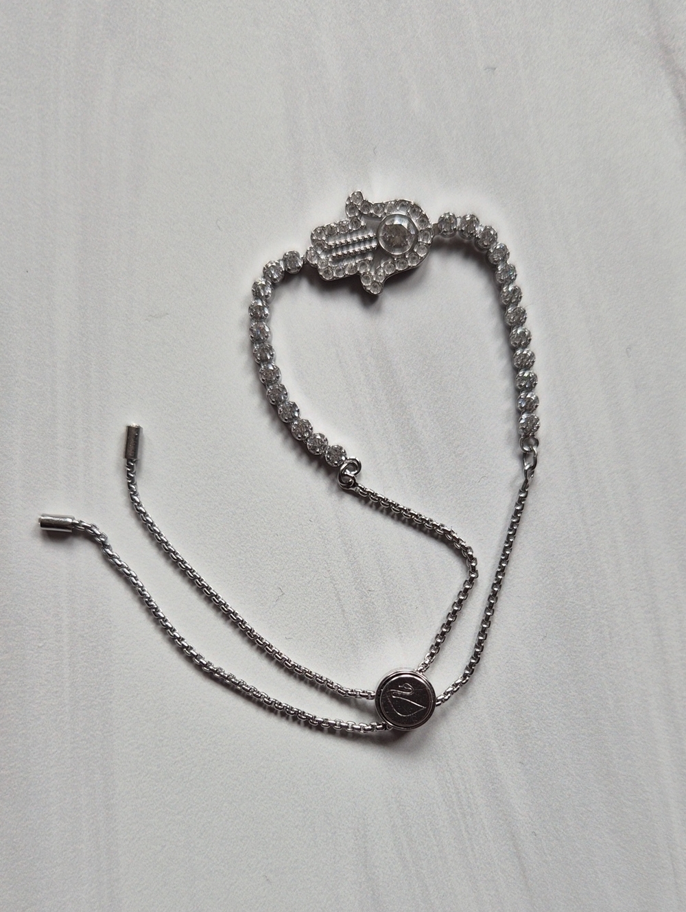 Swarovski Matrix Hamsa Hand Bracelet